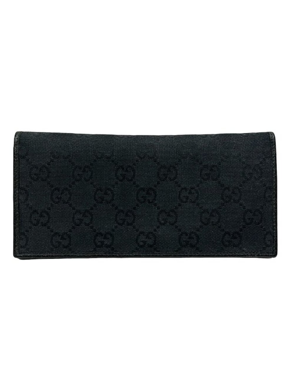 Gucci Billfold GG Pattern Black Leather Wallet - Picture 1 of 5